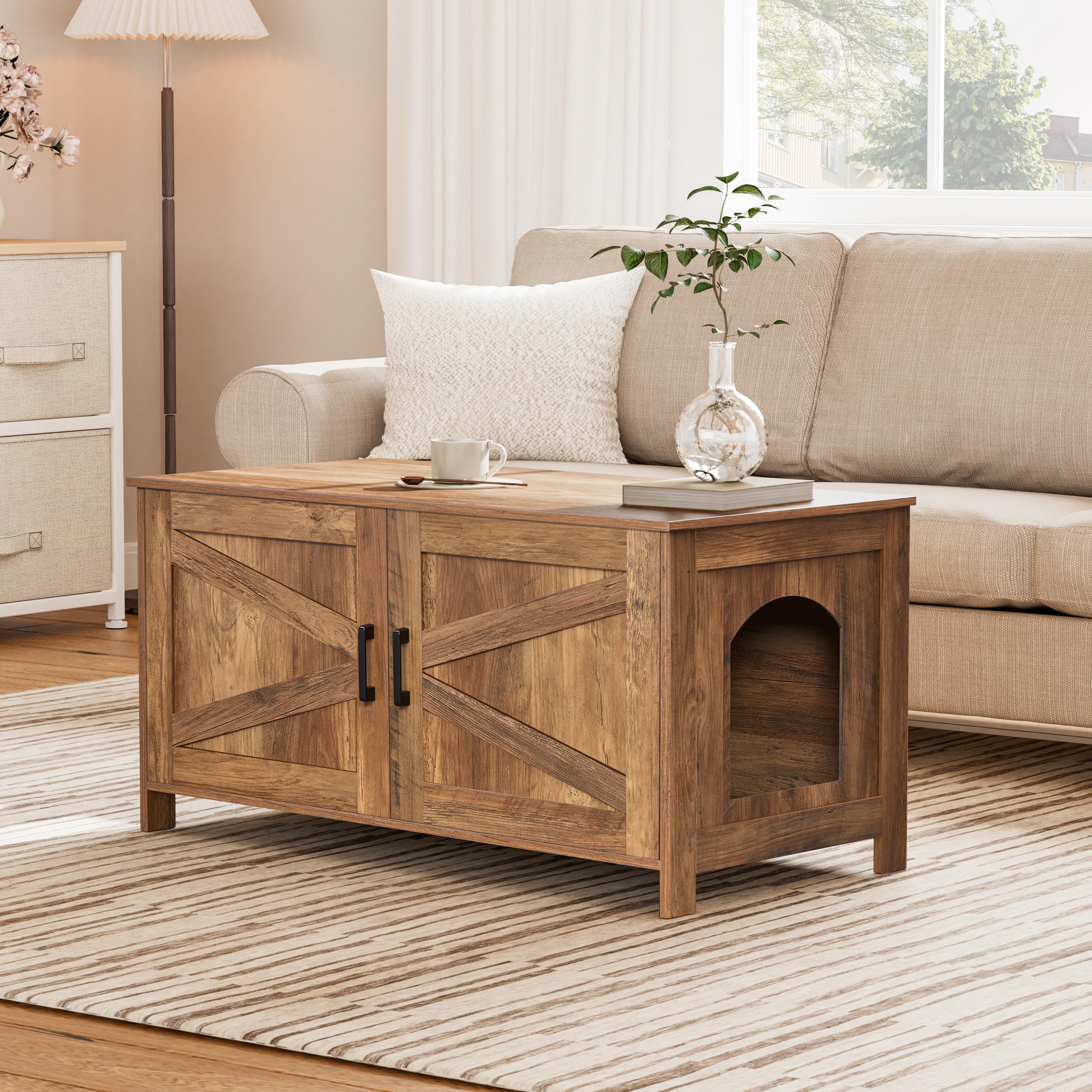 Homhedy water-resistant veneer surface eases cleaning and maintenance.