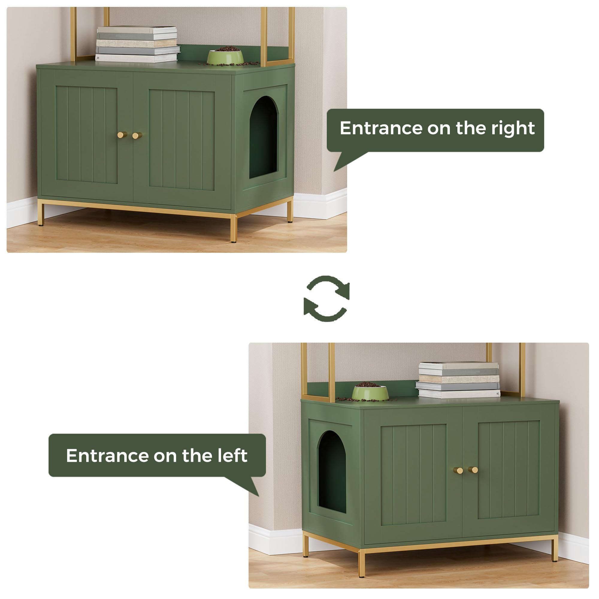 Homhedy wooden cat washroom blends with modern decor.