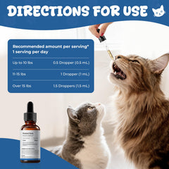 Homibabis taurine liquid drops support cat vision and sensory function with daily use.