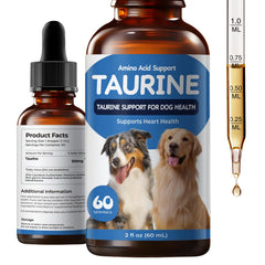 Homibabis Taurine liquid drops bottle close-up for consistent daily nutrition.