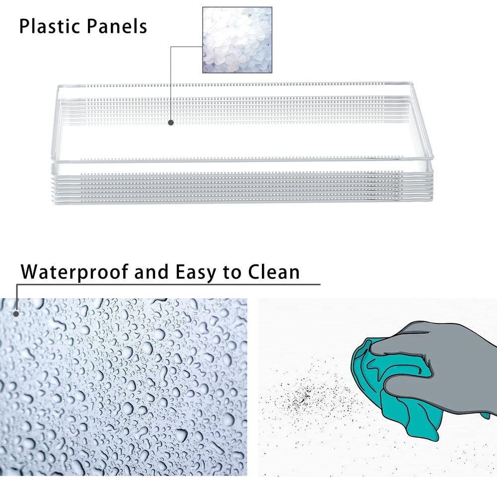 HOMICKER No sharp edges highlight safer plastic panels for small pets