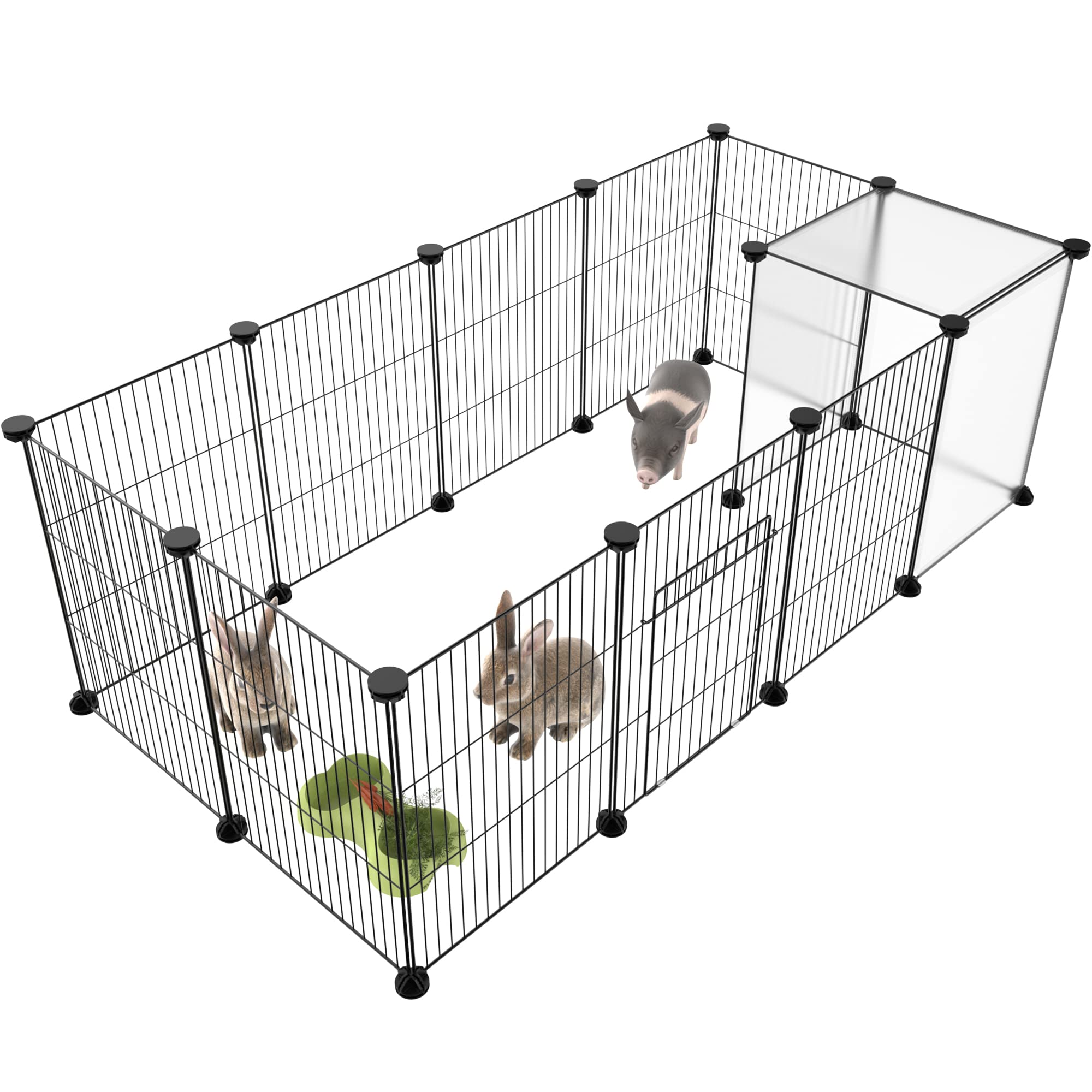 HOMIDEC Pet PlayPen 48x24x16 size fits compact spaces.