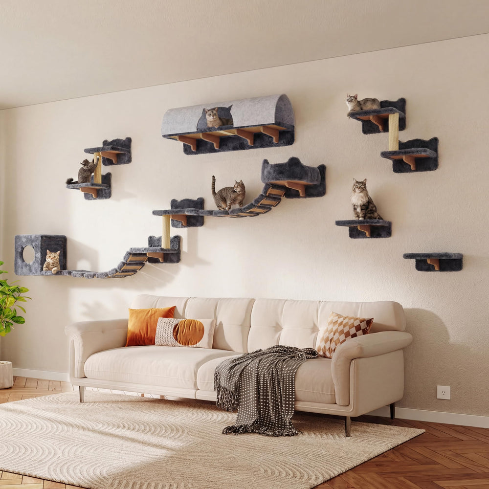 Homiflex 16-in-1 kit versatile modular system for multi-cat homes.
