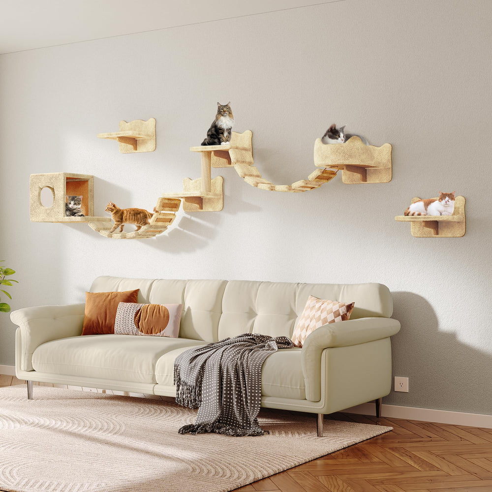 Homiflex sturdy wall brackets secure the climbing wall with stability.