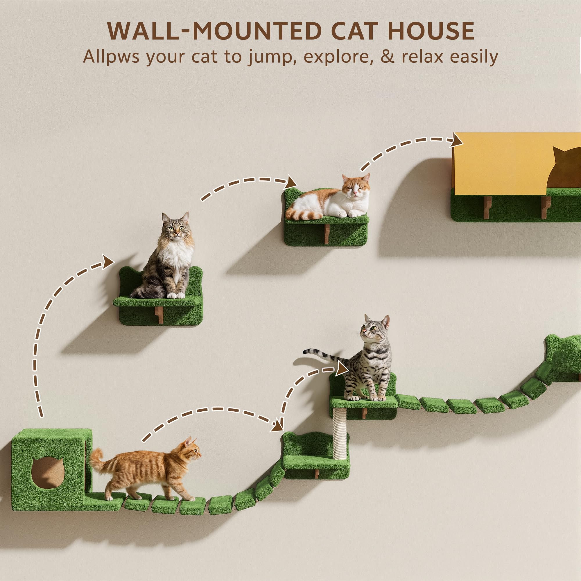 Homiflex built-in scratch post supports natural scratching and furniture protection.