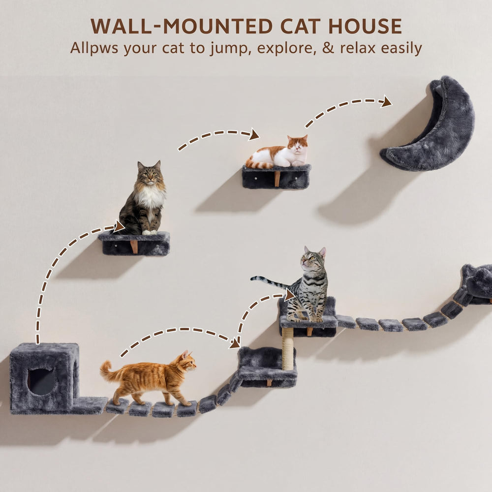Homiflex cat house condo moon hammock image shows cozy elevated resting spot.