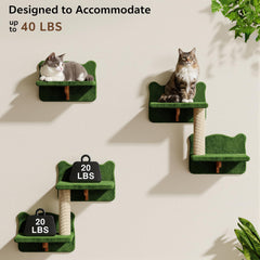 Homiflex cat condo offers a private resting spot within the vertical setup.