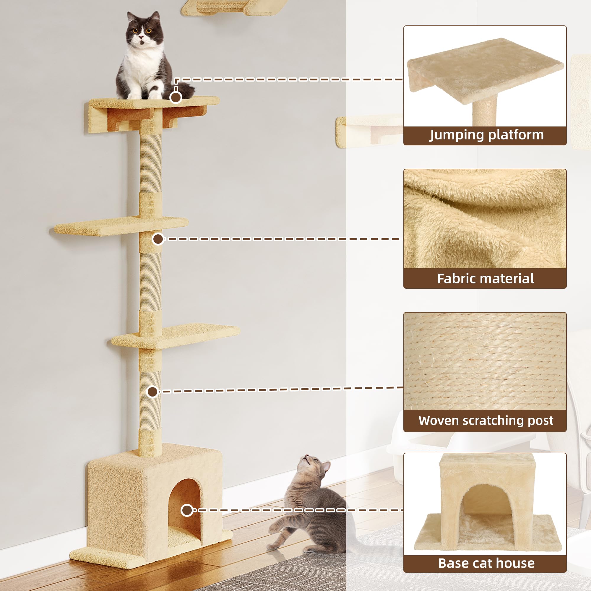 Homiflex cat tunnel 40-in invites playful sprints through a long enclosed path.