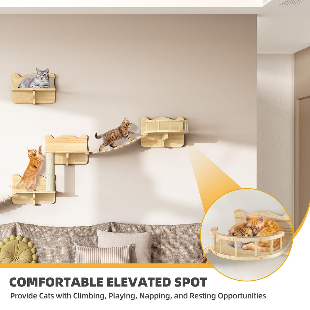 Homiflex multi-cat platforms 19.4 inches offer spacious perches for large cats