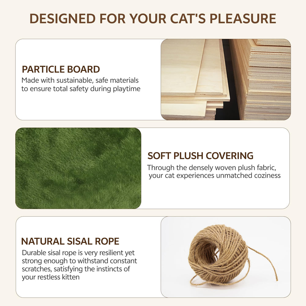 Homiflex multiple spacious shelves fit several cats, reducing play-time conflicts.
