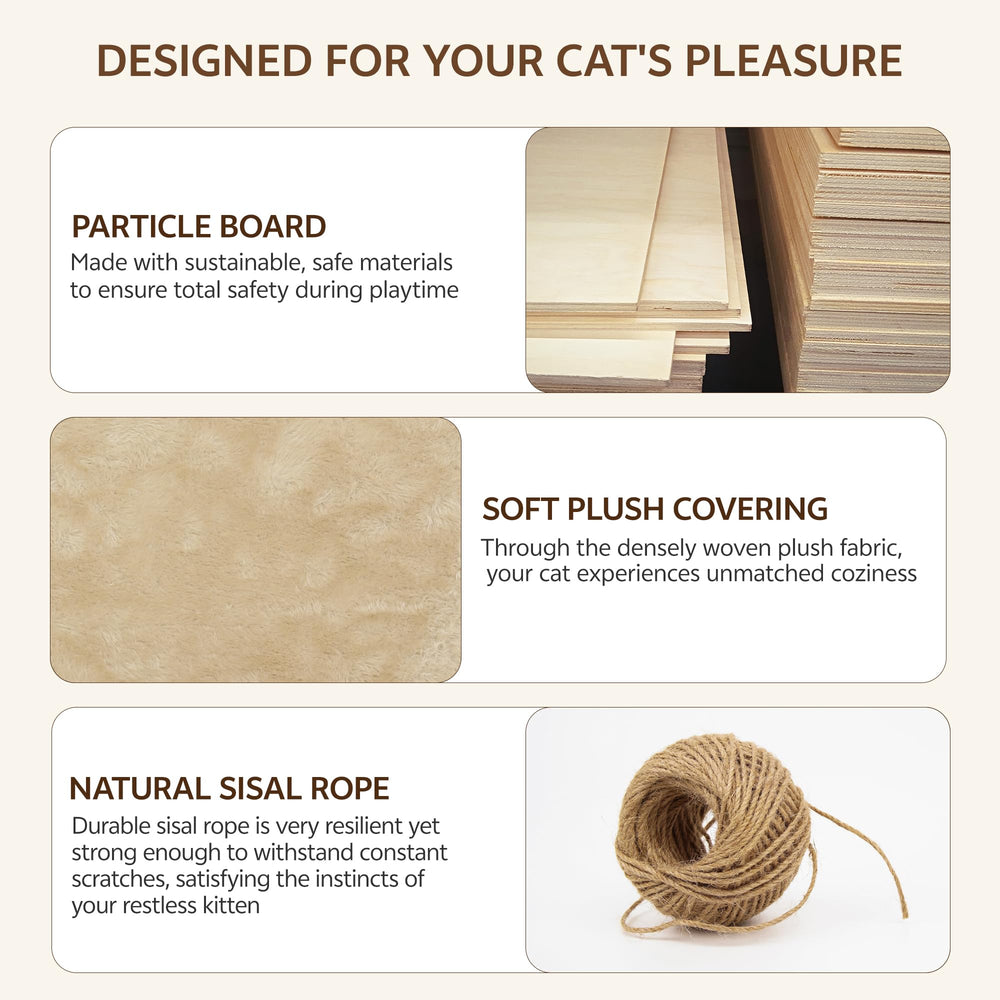 Homiflex wide shelves support multiple cats and lounging