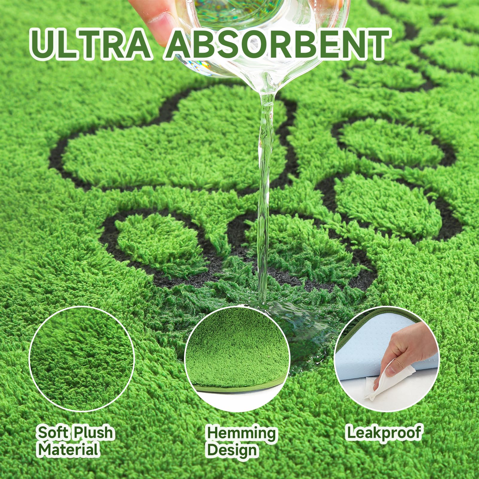 Homimp four-layer absorbent core locks in moisture for quick cleanup.