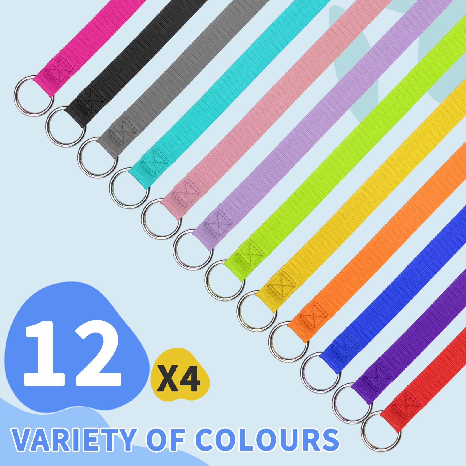 Homimp 6ft slip lead bulk pack showing color variety