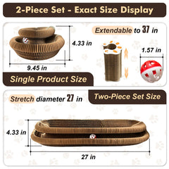 Homlume honeycomb cardboard scratchers offer sturdy eco-friendly texture