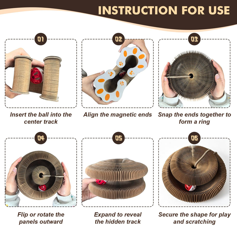 Homlume packaged cat scratcher set ready to entertain