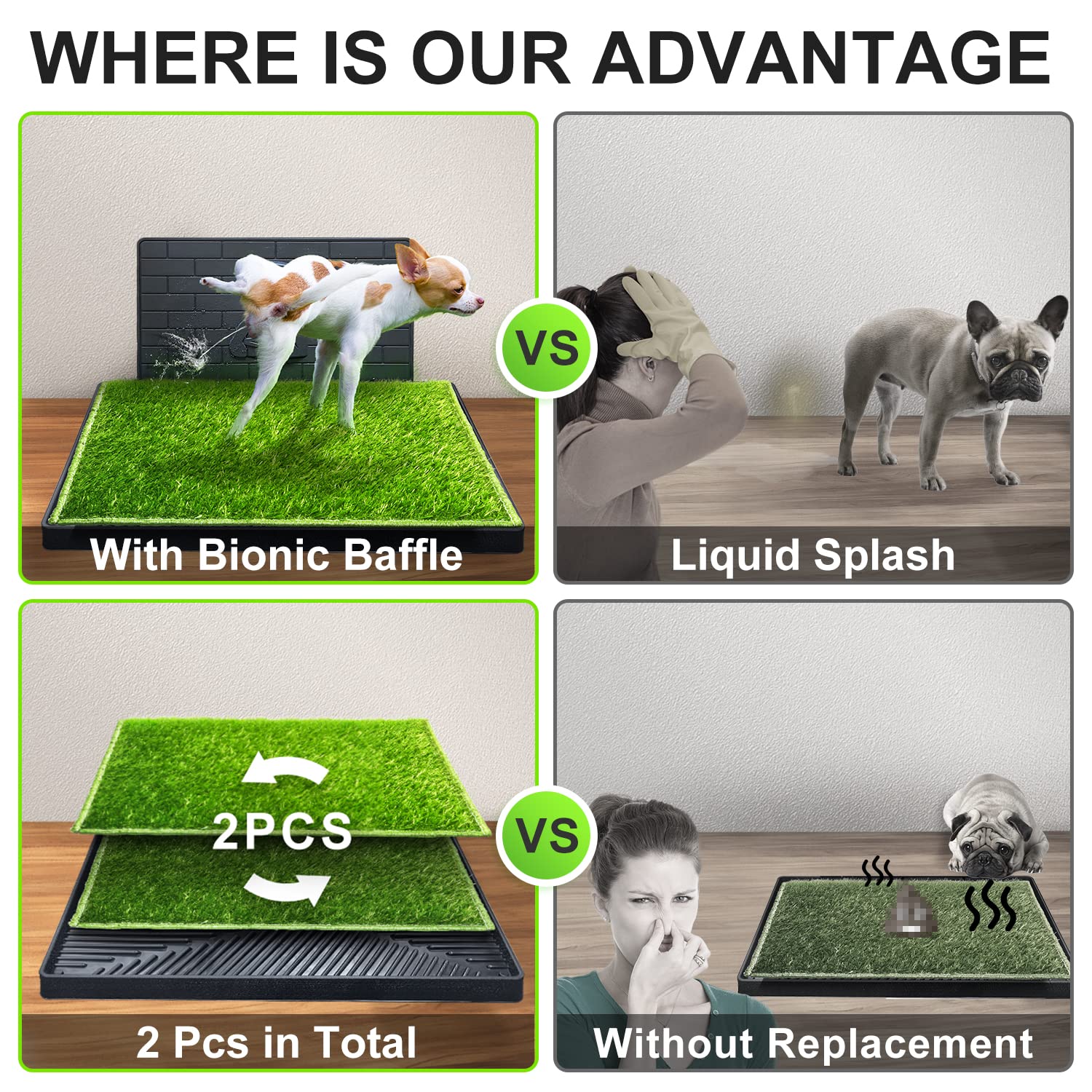 Hompet hemming grass mat detail showing durability and edge protection