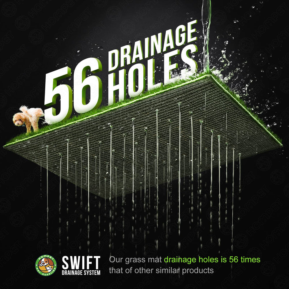 Hompet hemming grass mat prevents edge shedding and adds durability.