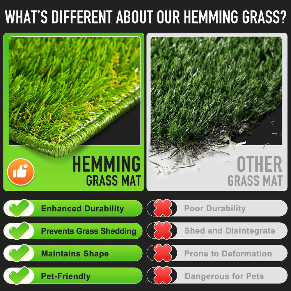 Hompet replacement artificial turf 1 for durability and mess reduction