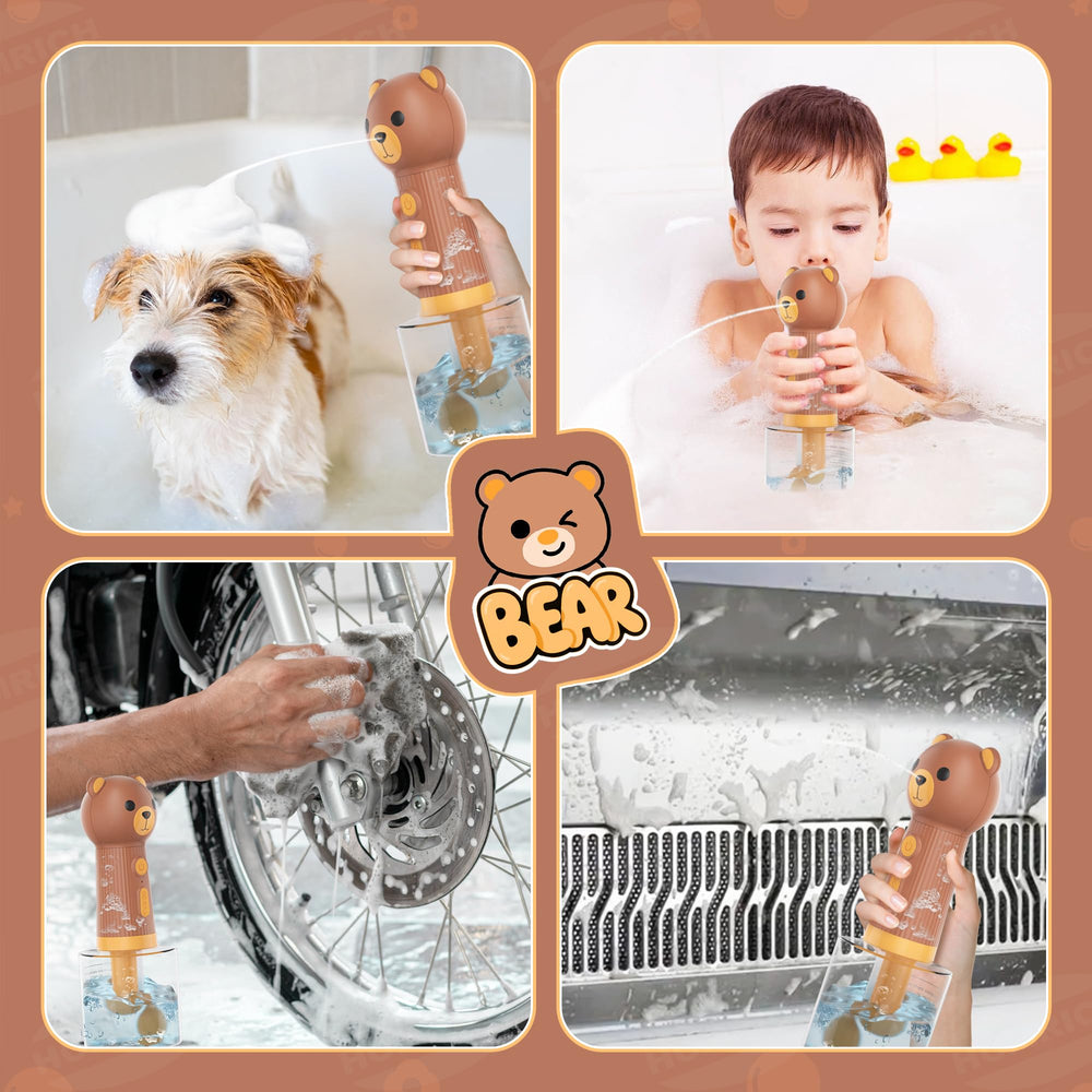 Homrich 400ml dog shampoo dispenser compact design simplifies refills