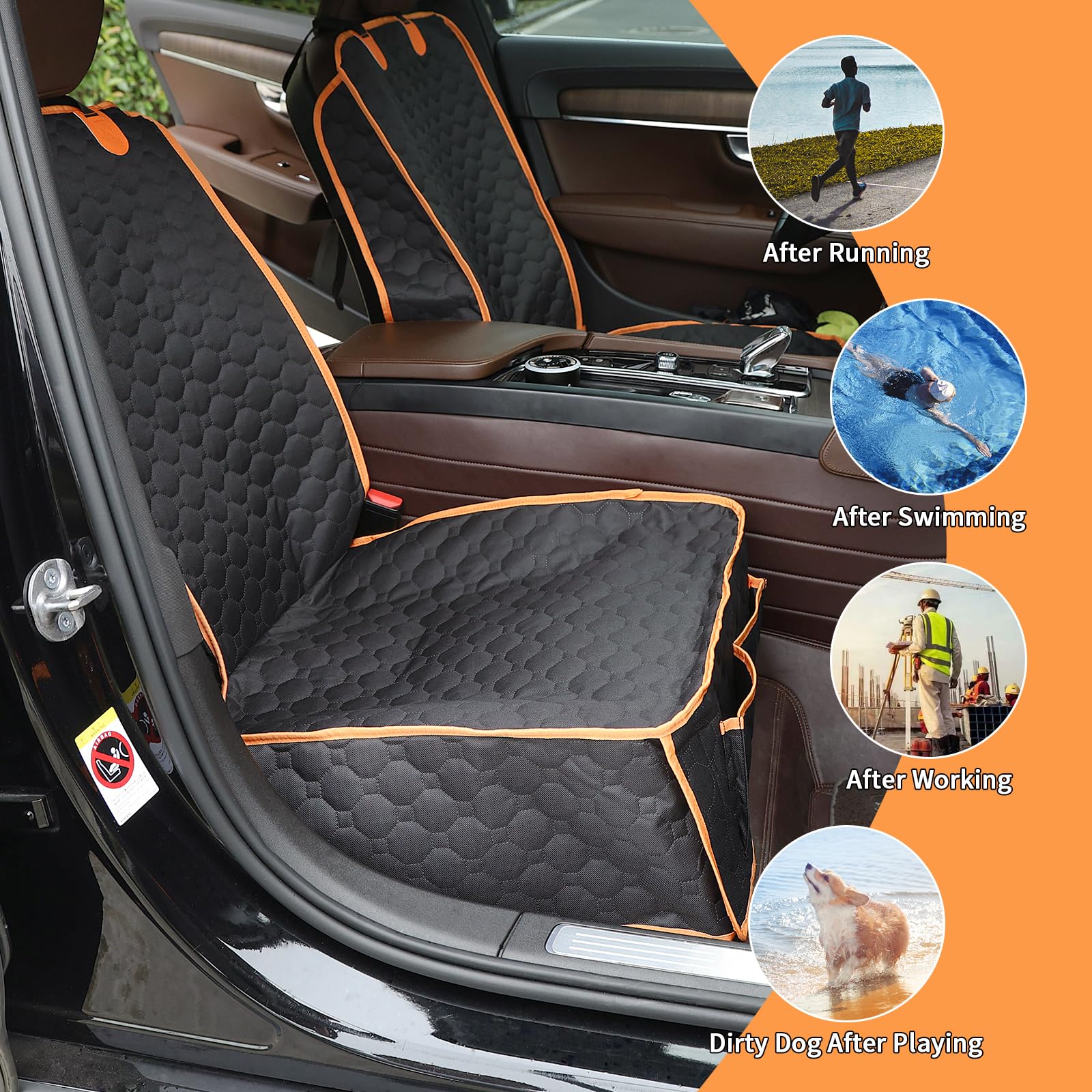 Homsunyi side flaps shield seat edges during travel.