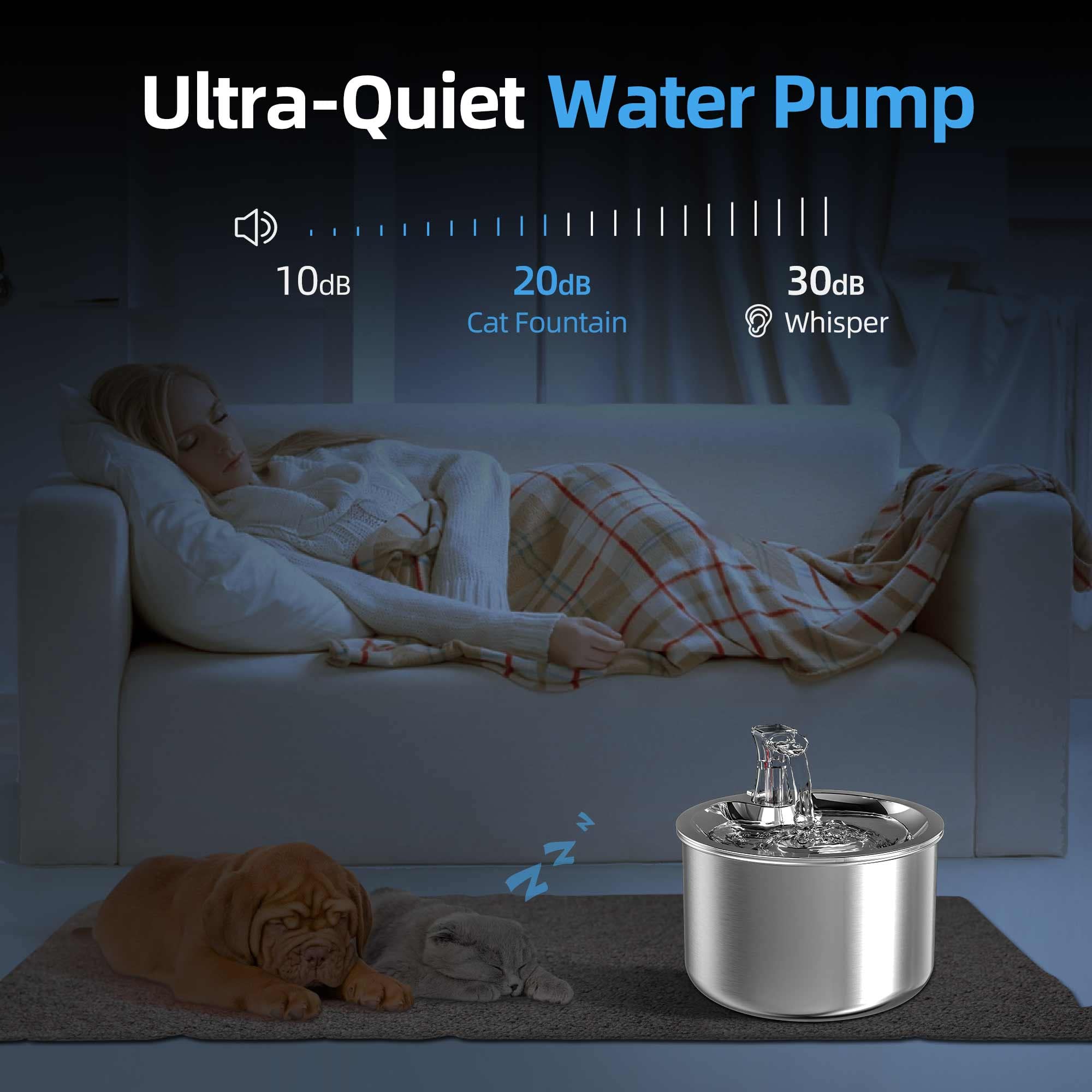 Homtyler 2L capacity supports hydration for several pets.