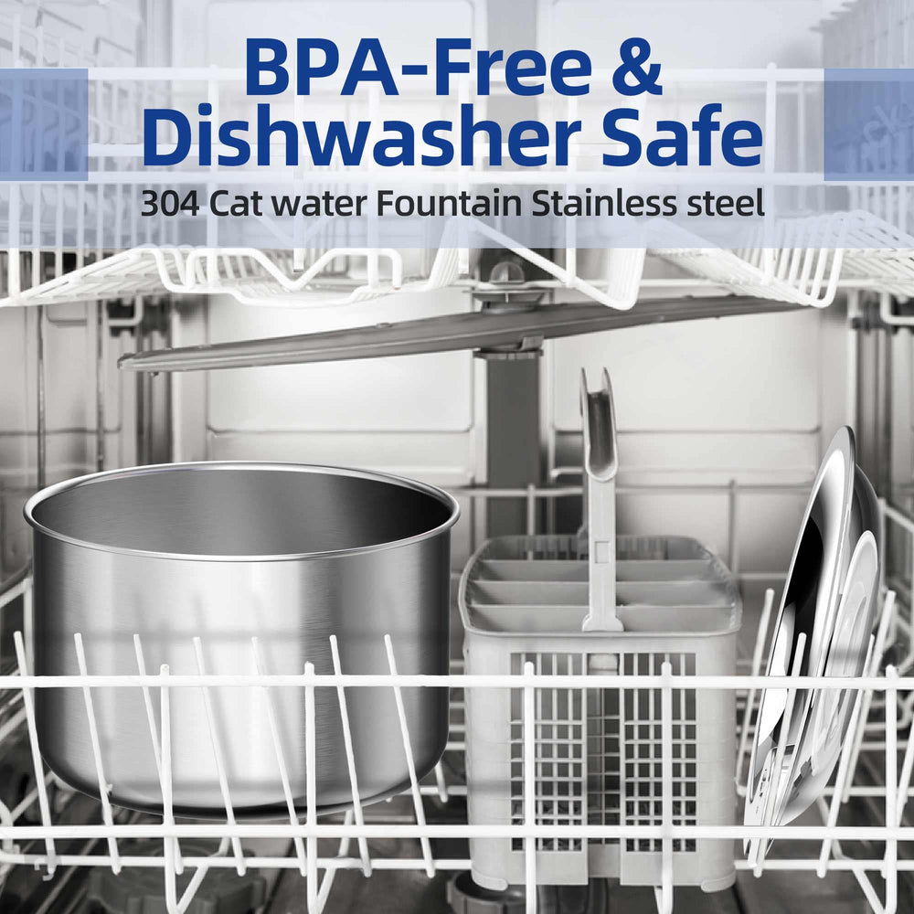 Homtyler easy-cleaning design helps maintain fresh water daily.