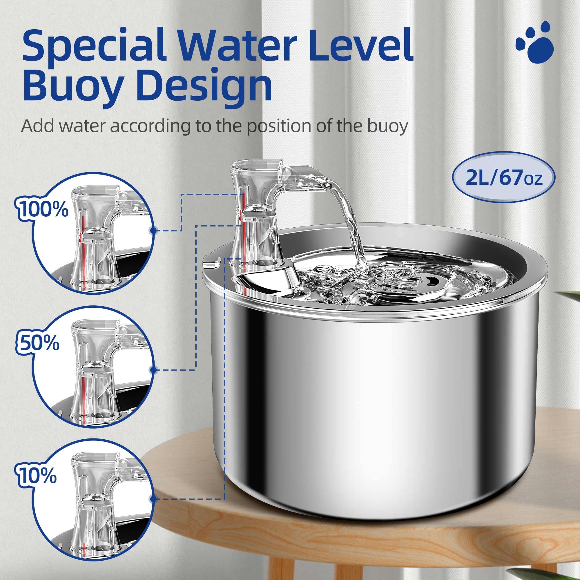 Homtyler triple-filtration system removes impurities to improve water quality.