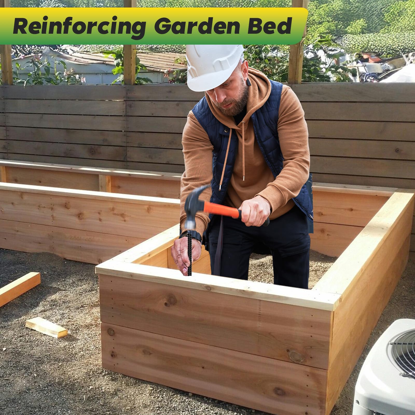 Homwin garden and concrete forms stake for landscaping and structures.
