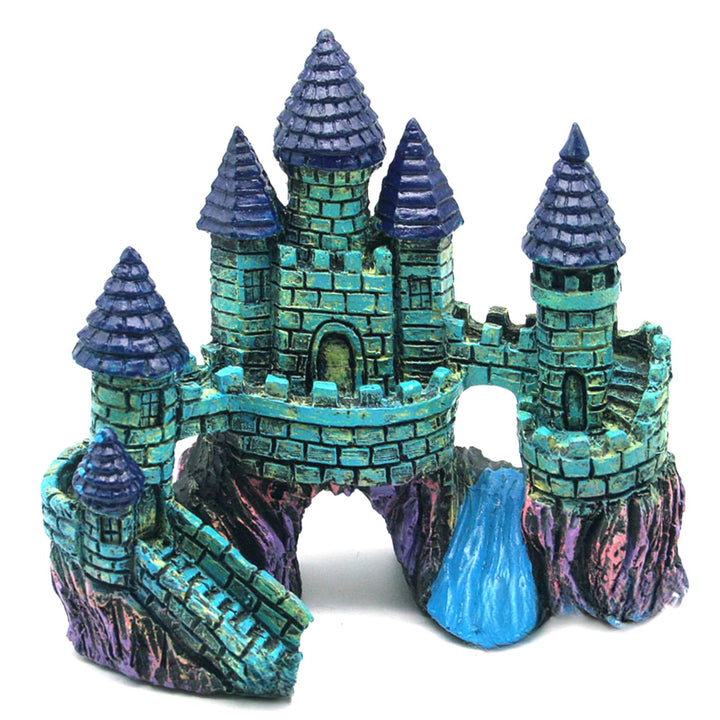 HoneTeek vintage castle aquarium decor enhances visual appeal and creates a cozy hideout.