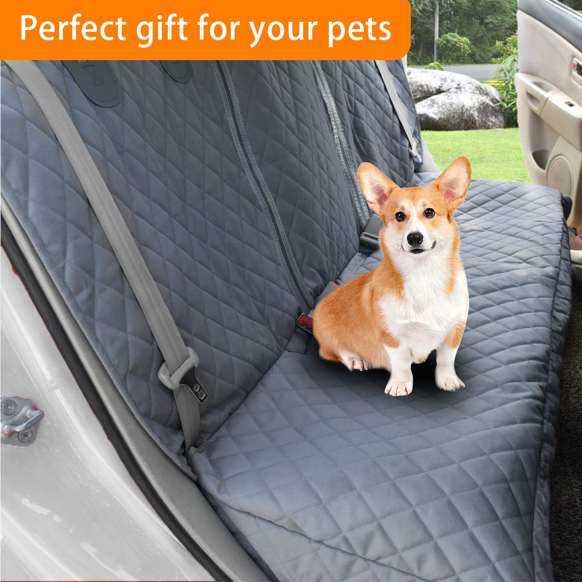 HONEST OUTFITTERS protects leather and fabric seats for long road trips.
