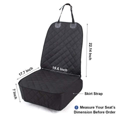 HONEST OUTFITTERS dog car seat cover fabric-layers close-up shows four-layer construction