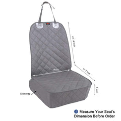 HONEST OUTFITTERS dog seat cover side flap secured to car seats
