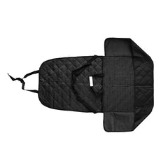 HONEST OUTFITTERS waterproof front seat cover in action protects against spills