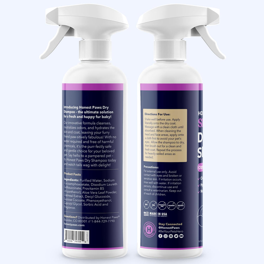 Honest Paws Eco-friendly formula safe for dogs and cats.