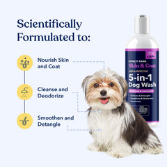Honest Paws shampoo lather close-up highlighting oats for moisturized fur