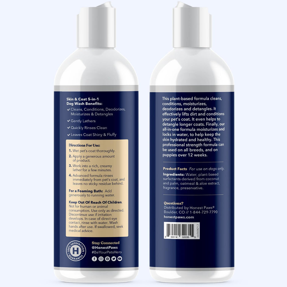 Packaging highlights dye-free and absence of MEA, DEA, sulfates, and parabens.