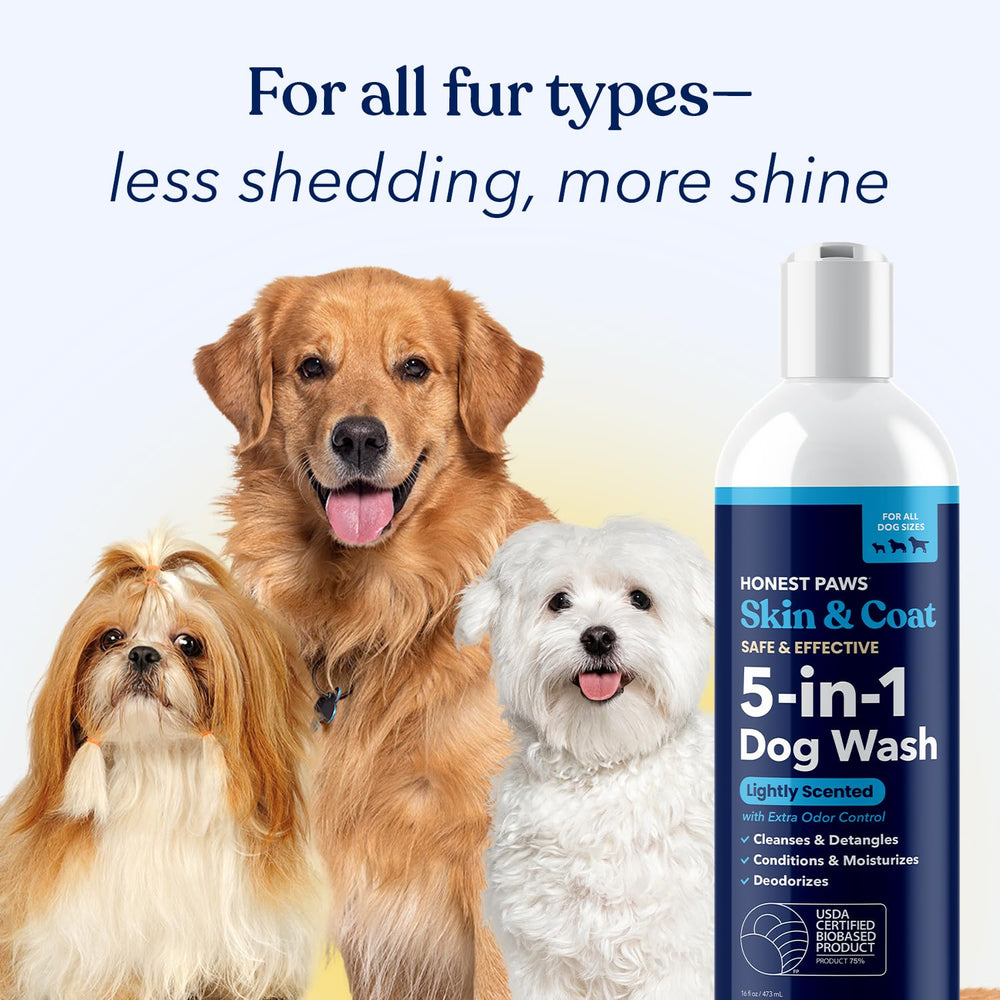 Honest Paws guarantee badge conveys customer satisfaction commitment.