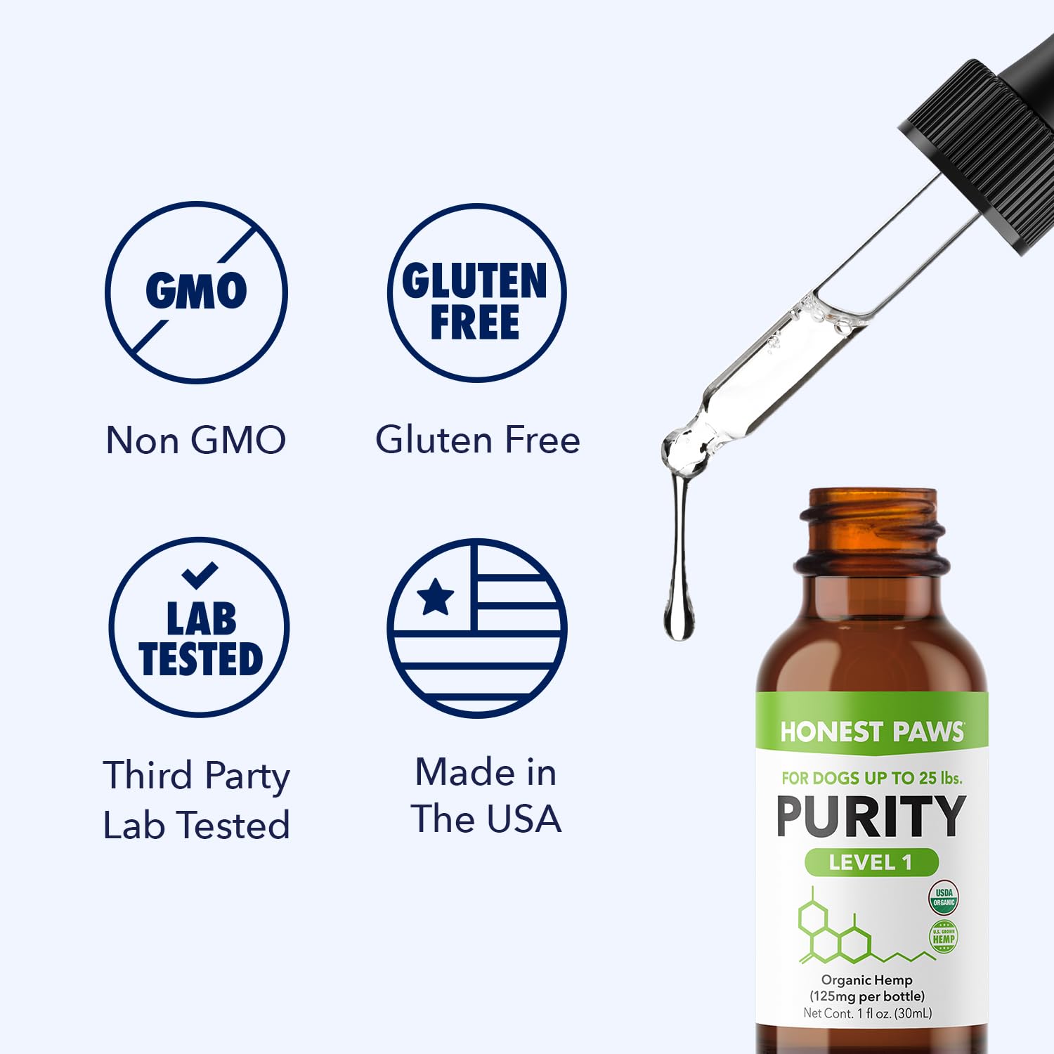 Honest Paws hemp oil omega fatty acids for overall wellness