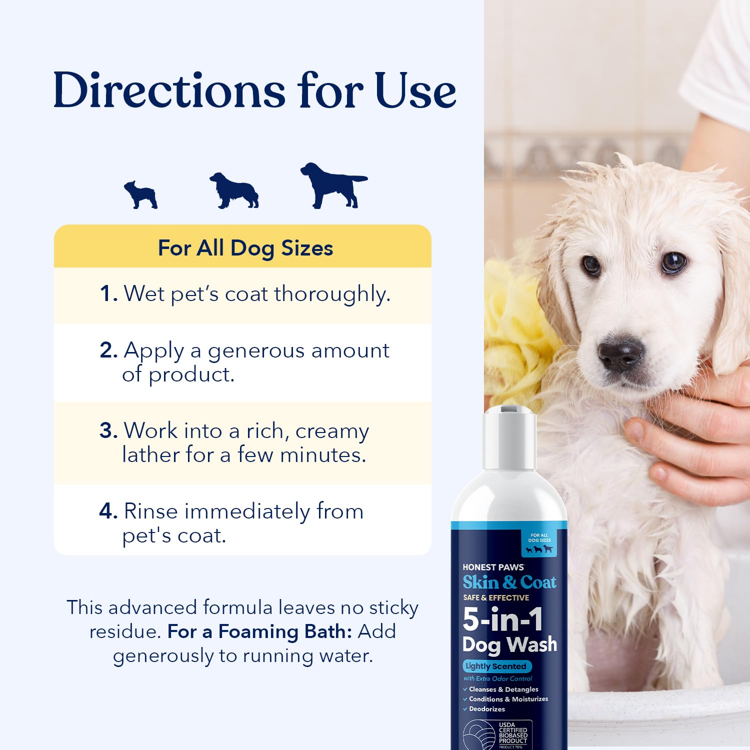 Honest Paws coat after wash displays soft, shining fur.