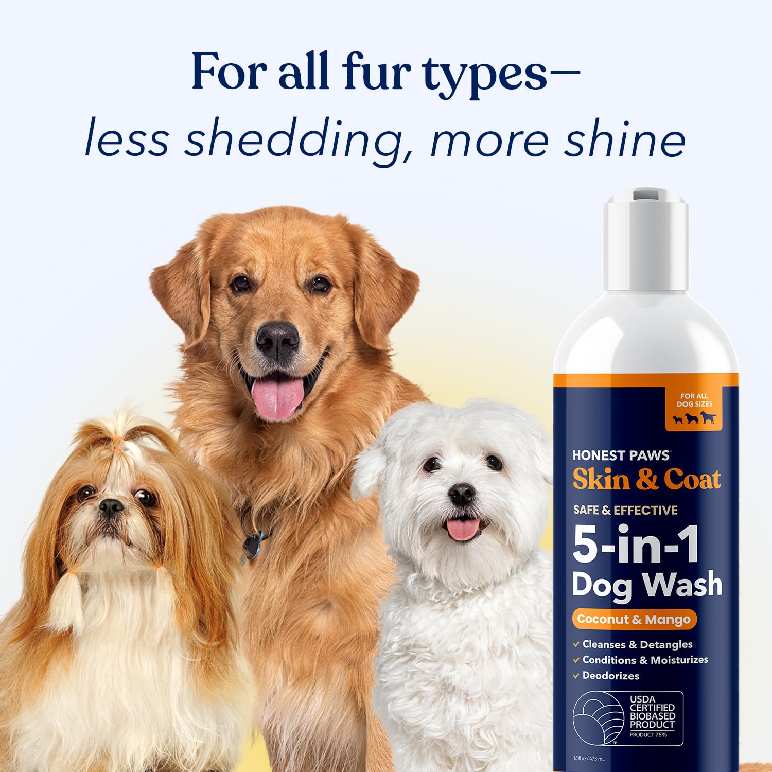 Honest Paws sulfate-free formula in bottle