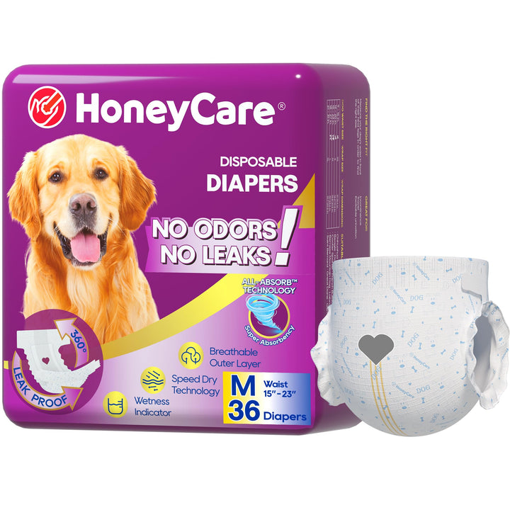 Honey Care All-Absorb diapers with breathable-outer-layer provide comfortable wear.