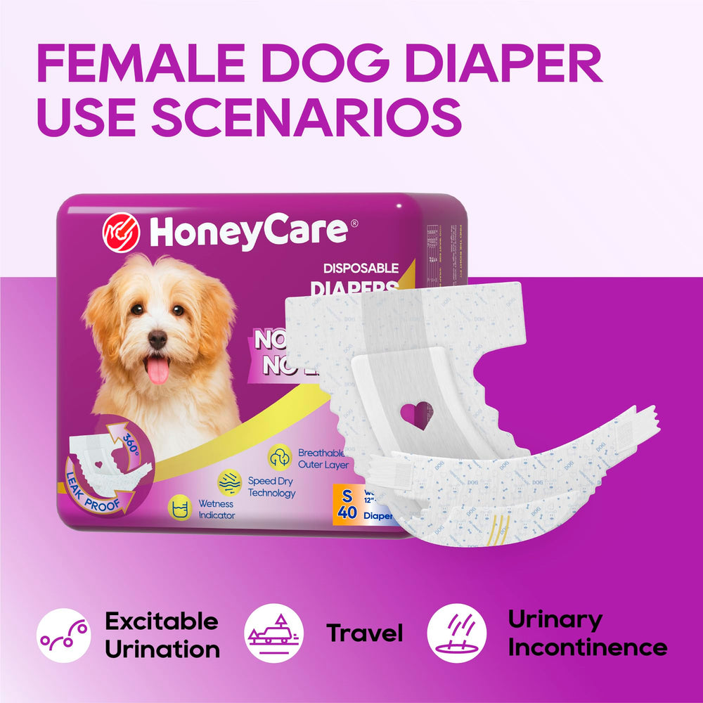 Honey Care All-Absorb diaper's stretchy leg fabric supports comfortable movement.