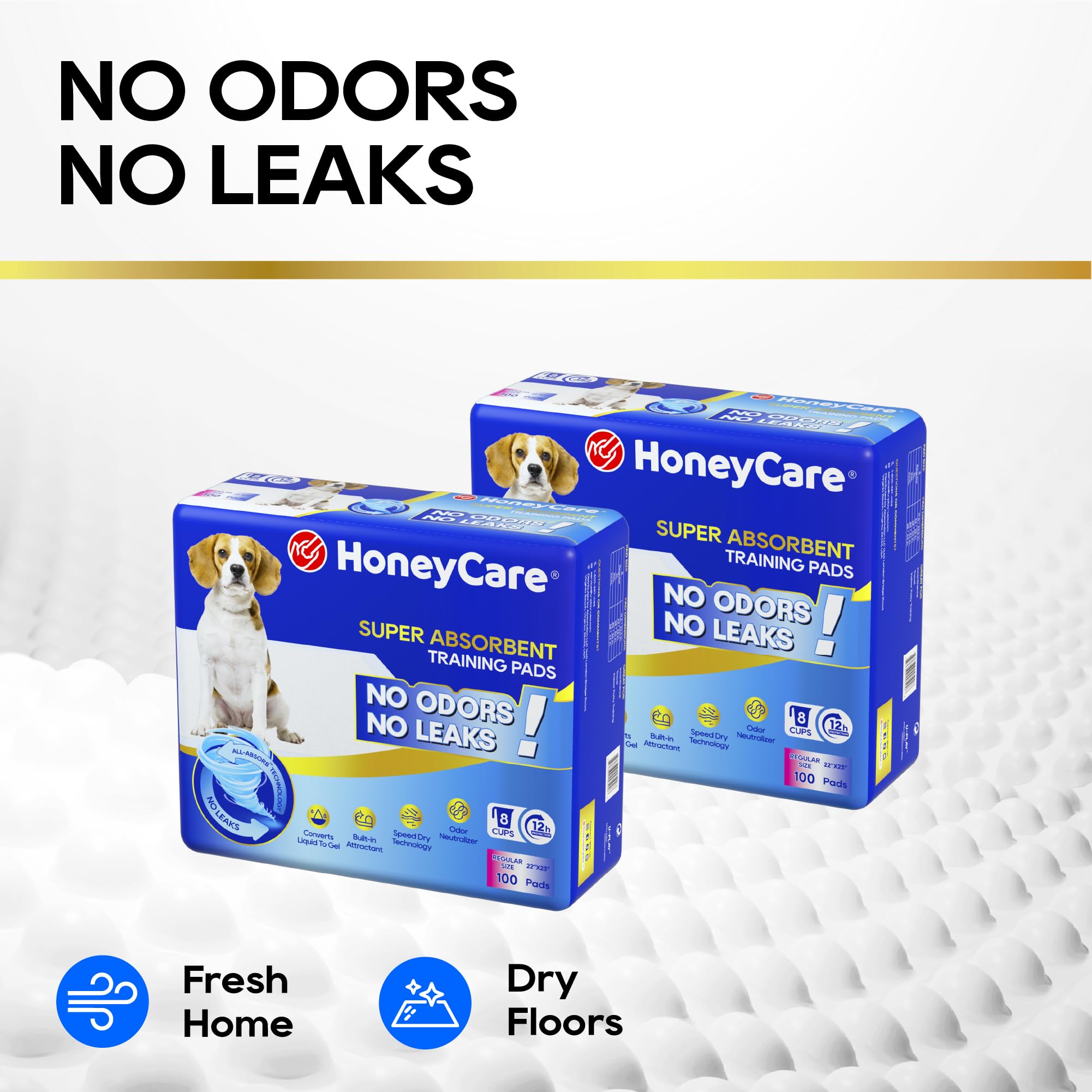 Honey Care pad in leak-proof design on the floor