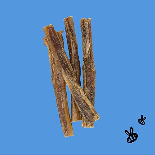 Honey I'm Home buffalo bully sticks honey coating close-up highlighting flavor