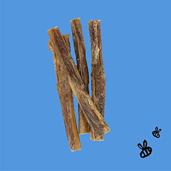 Honey I'm Home buffalo bully sticks honey coating close-up highlighting flavor