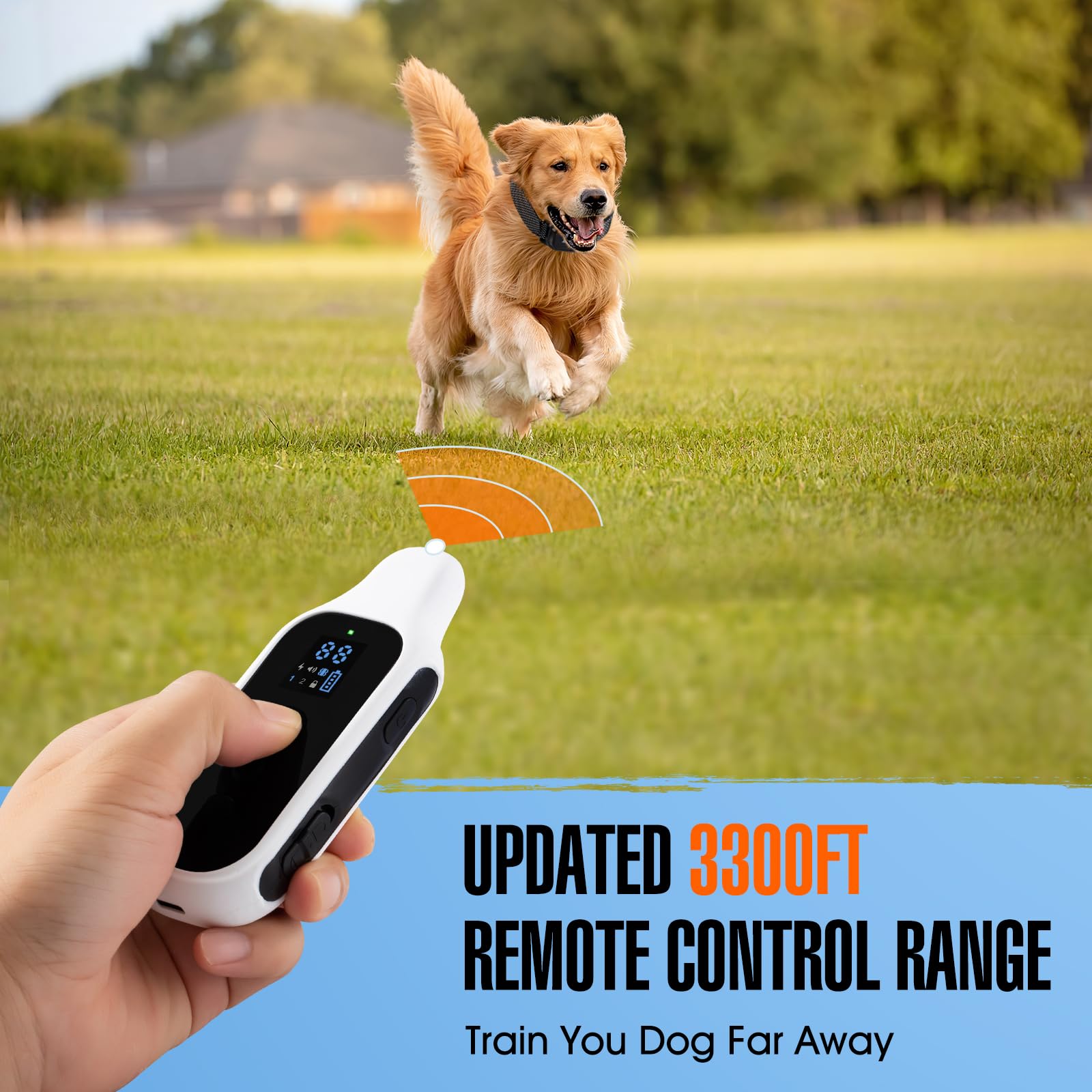 Honey One rechargeable battery charging setup demonstrates long battery life on the collar.