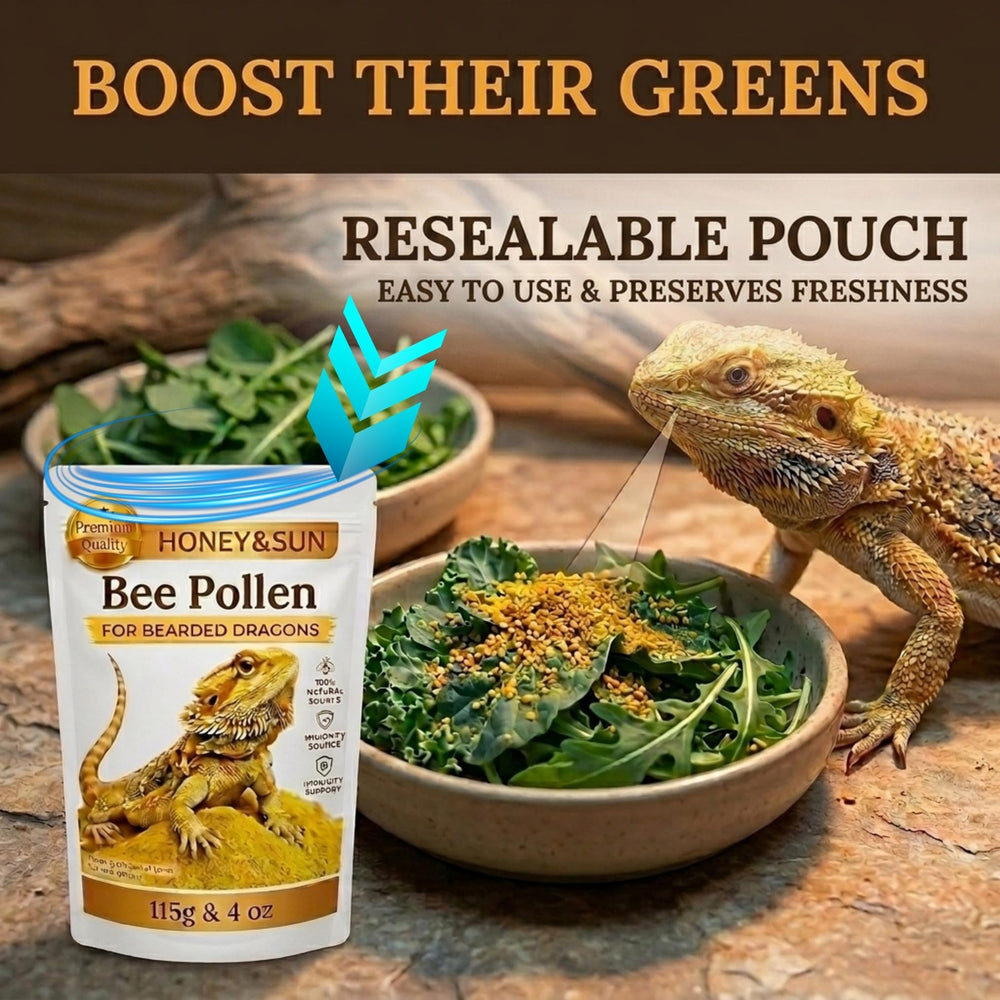 HONEY&SUN aroma enhances greens feeding for picky reptiles