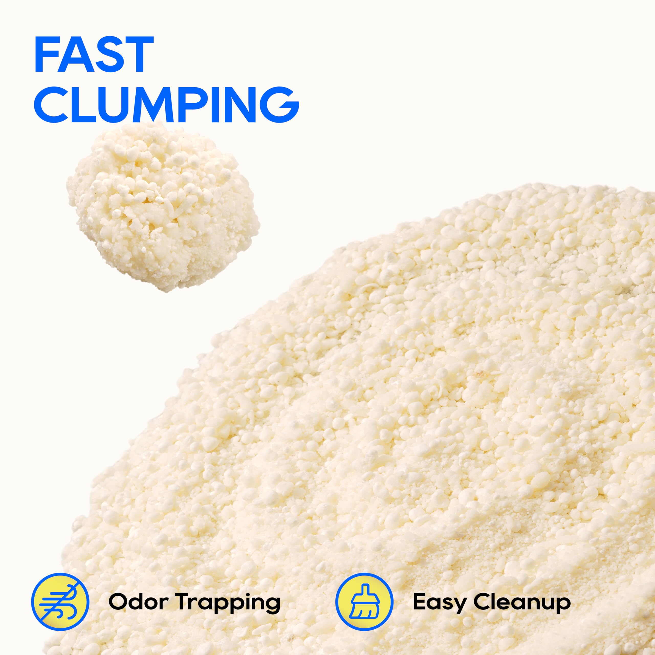 HoneyCare Cassava Cat Litter odor-control pellets minimize lingering smells