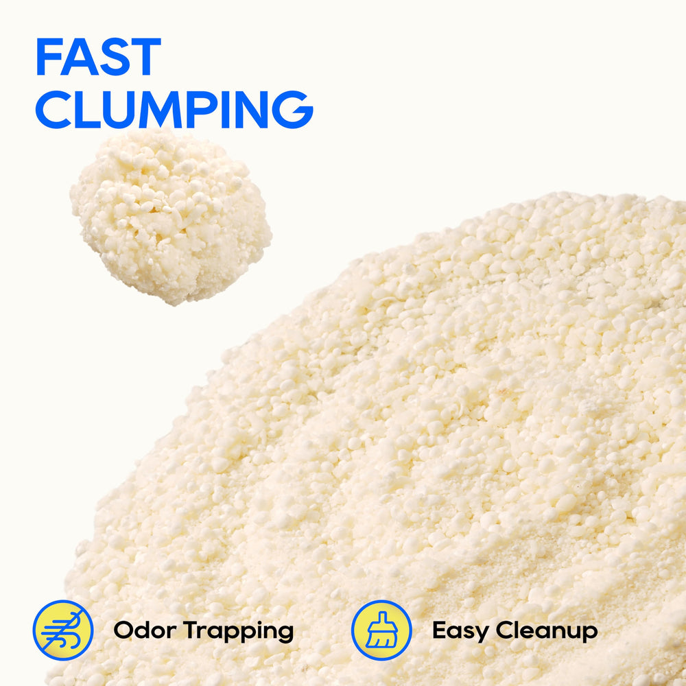 HoneyCare Cassava Cat Litter odor-control pellets minimize lingering smells