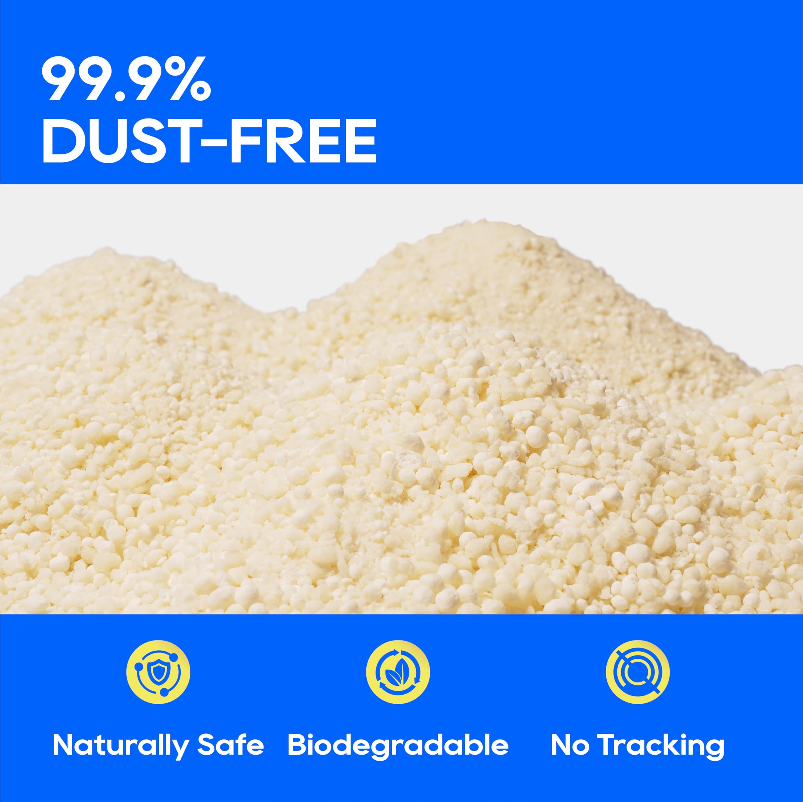 HoneyCare Cassava Cat Litter 2mm pellets reduce paw tracking on floors